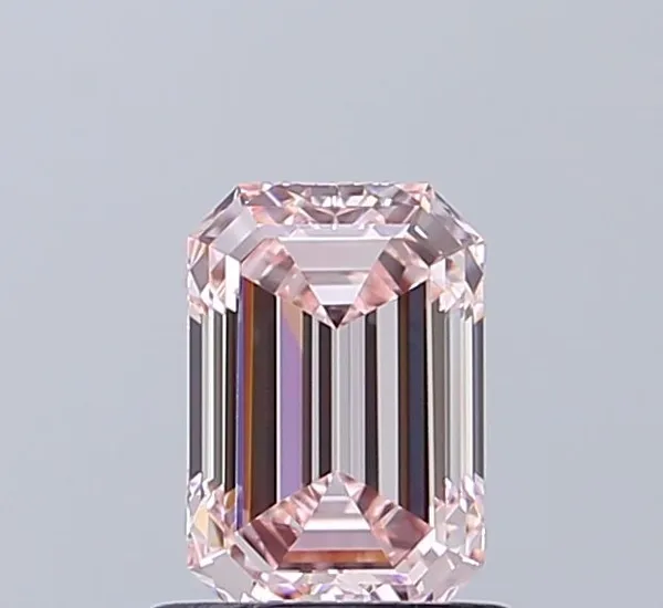 1.05ct EMERALD Fancy Intense Pink VVS2 Coloured Lab diamond