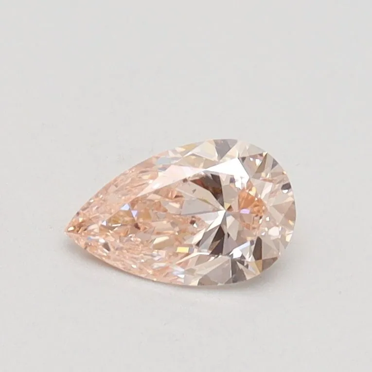 0.38ct PEAR Fancy Light Pink VS1 Coloured Lab diamond