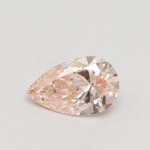 0.38ct PEAR Fancy Light Pink VS1 Coloured Lab diamond