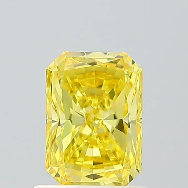 1.05ct RADIANT Fancy Vivid Yellow VVS1 Coloured Lab diamond