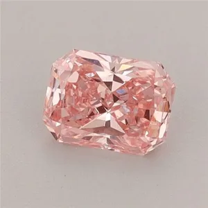 0.77ct RADIANT Fancy Vivid Pink VS1 Coloured Lab diamond