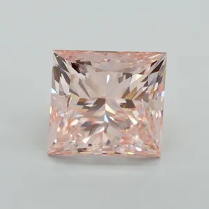4.72ct PRINCESS Fancy Intense Pink VS1 Coloured Lab diamond
