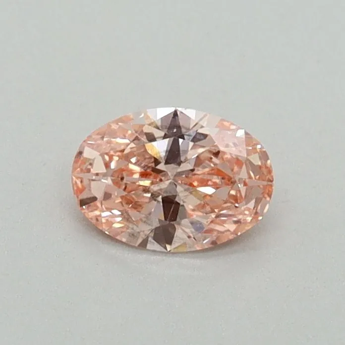 0.32ct OVAL Fancy Vivid Pink SI1 Coloured Lab diamond
