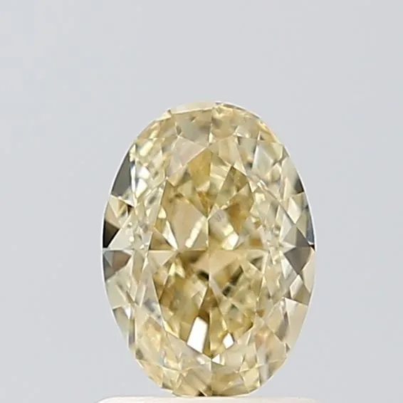 1.05ct OVAL Fancy Light Yellow VS1 Coloured Lab diamond