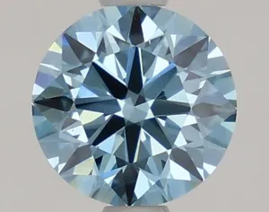1.02ct ROUND Fancy Vivid Blue VS1 Coloured Lab diamond