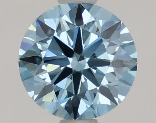 1.02ct ROUND Fancy Vivid Blue VS1 Coloured Lab diamond