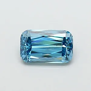 1.4ct CUSHION Fancy Vivid Blue VS1 Coloured Lab diamond