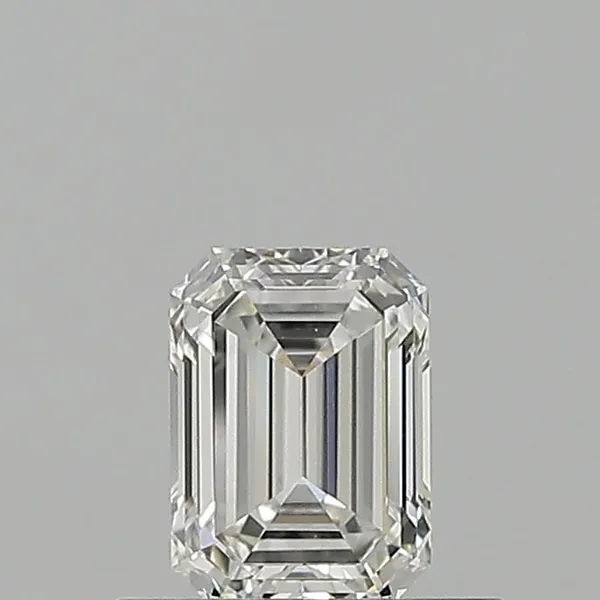 0.53ct EMERALD F VS2 Natural diamond