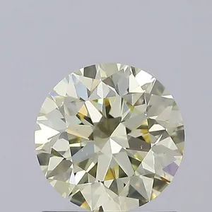 1.06ct ROUND Fancy Yellow VS1 Coloured Lab diamond