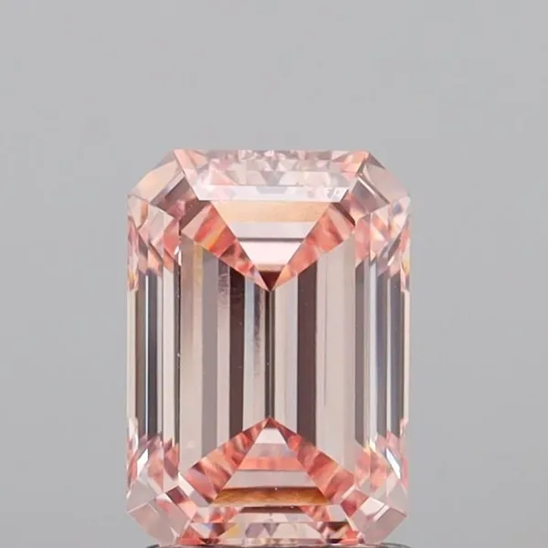 1.99ct EMERALD Fancy Intense Pink VVS2 Coloured Lab diamond