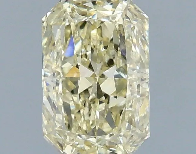 1.08ct RADIANT Fancy Light Yellow VS2 Coloured Lab diamond