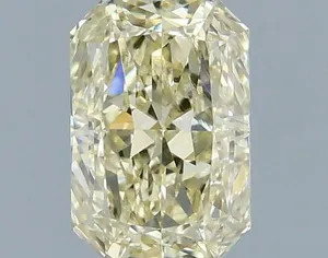 1.08ct RADIANT Fancy Light Yellow VS2 Coloured Lab diamond