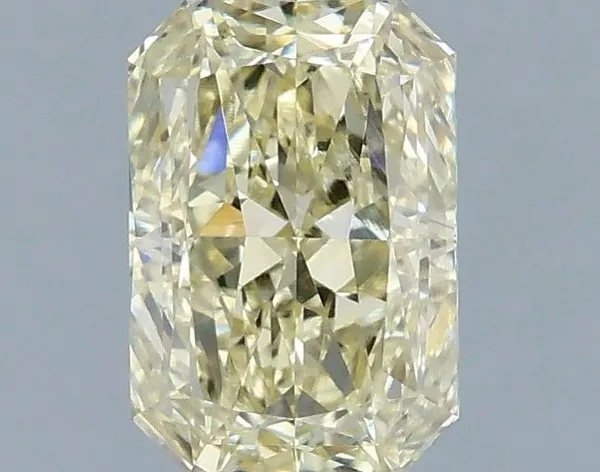 1.08ct RADIANT Fancy Light Yellow VS2 Coloured Lab diamond