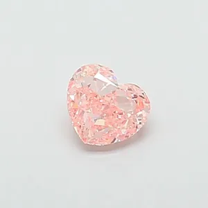 0.94ct HEART Fancy Intense Pink VVS2 Coloured Lab diamond