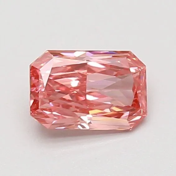 0.73ct RADIANT Fancy Vivid Pink VS1 Coloured Lab diamond