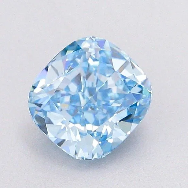1.06ct CUSHION Fancy Vivid Blue VVS2 Coloured Lab diamond