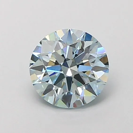 1.11ct ROUND Fancy Intense Blue VVS2 Coloured Lab diamond