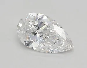 0.57ct PEAR D FL Lab diamond