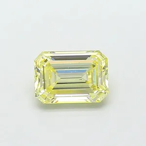 1.03ct EMERALD Fancy Light Yellow VS2 Coloured Lab diamond