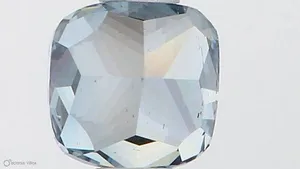 0.5ct CUSHION Fancy Vivid Blue SI1 Coloured Lab diamond