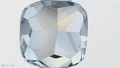 0.5ct CUSHION Fancy Vivid Blue SI1 Coloured Lab diamond
