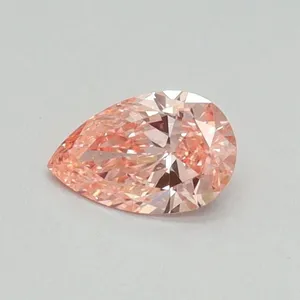 0.31ct PEAR Fancy Vivid Pink VS1 Coloured Lab diamond