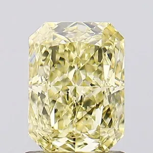 1.29ct RADIANT Fancy Intense Yellow VS2 Coloured Lab diamond