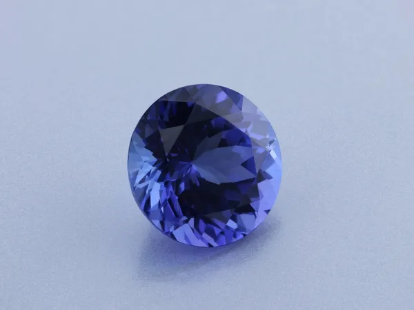 2.17ct Purple Tanzanite, Round cut gemstone
