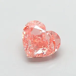 1.27ct HEART Fancy Intense Pink VVS2 Coloured Lab diamond