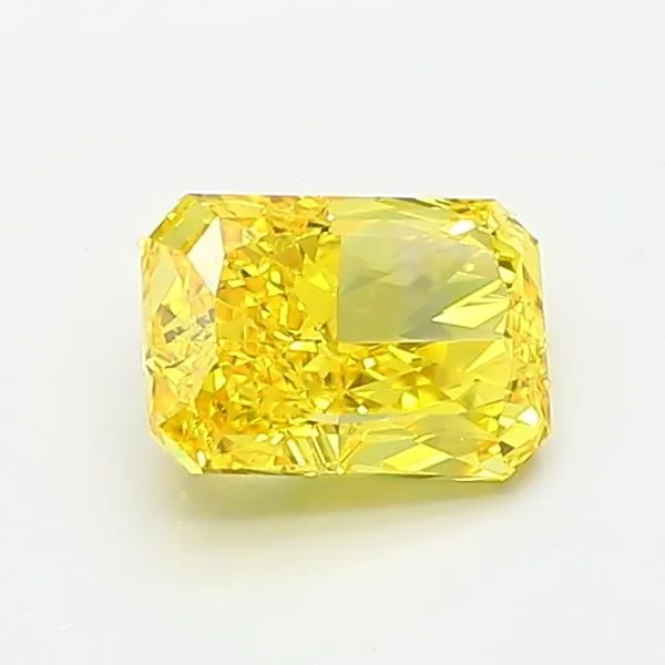 1.02ct RADIANT Fancy Vivid Yellow VVS2 Coloured Lab diamond