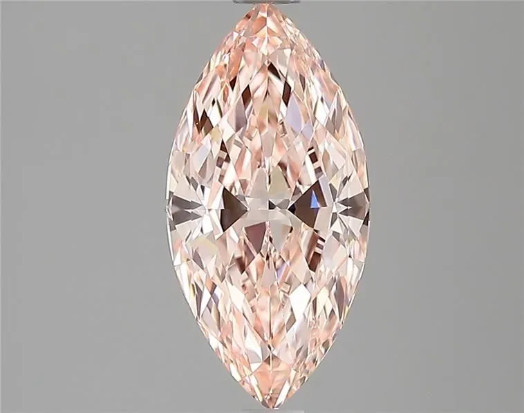 1.55ct MARQUISE Fancy Vivid Pink VVS2 Coloured Lab diamond