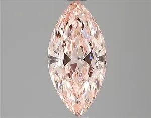 1.55ct MARQUISE Fancy Vivid Pink VVS2 Coloured Lab diamond