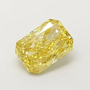 1.11ct RADIANT Fancy Intense Yellow VS1 Coloured Lab diamond