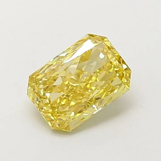 1.11ct RADIANT Fancy Intense Yellow VS1 Coloured Lab diamond