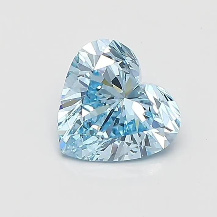 1.07ct HEART Fancy Vivid Blue VS1 Coloured Lab diamond