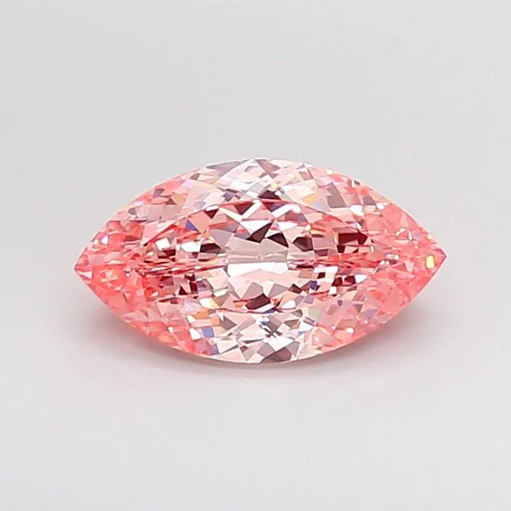 2.05ct MARQUISE Fancy Vivid Pink VVS2 Coloured Lab diamond