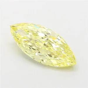 1.62ct MARQUISE Fancy Intense Yellow VS1 Coloured Lab diamond