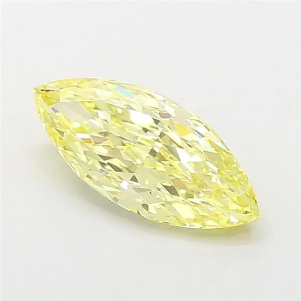 1.62ct MARQUISE Fancy Intense Yellow VS1 Coloured Lab diamond
