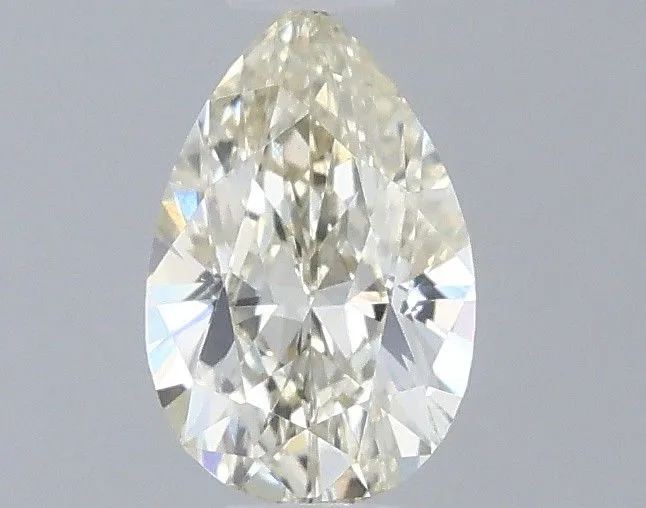 0.44ct PEAR Fancy Light Yellow VS1 Coloured Lab diamond