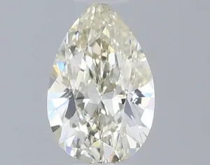 0.44ct PEAR Fancy Light Yellow VS1 Coloured Lab diamond