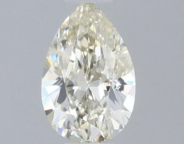 0.44ct PEAR Fancy Light Yellow VS1 Coloured Lab diamond
