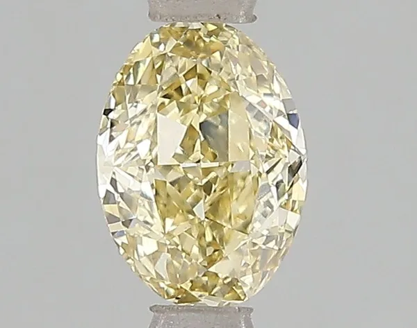 1.01ct OVAL Fancy Intense Yellow VS1 Coloured Lab diamond