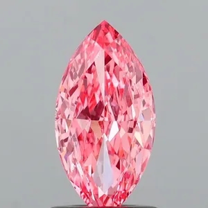 1.02ct MARQUISE Fancy Vivid Pink VS1 Coloured Lab diamond