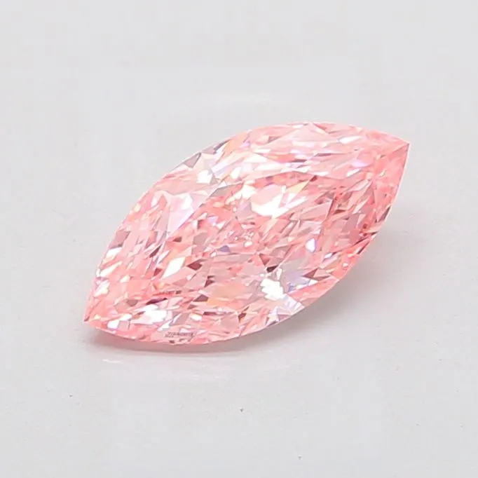 1.68ct MARQUISE Fancy Vivid Pink VVS2 Coloured Lab diamond