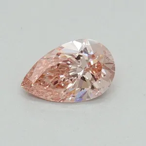 0.36ct PEAR Fancy Intense Pink VS2 Coloured Lab diamond