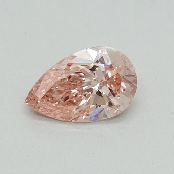 0.36ct PEAR Fancy Intense Pink VS2 Coloured Lab diamond
