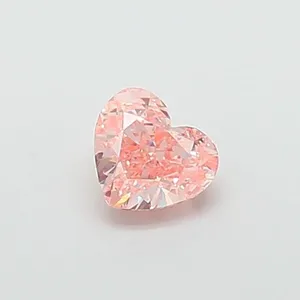 1.03ct HEART Fancy Intense Pink VS1 Coloured Lab diamond