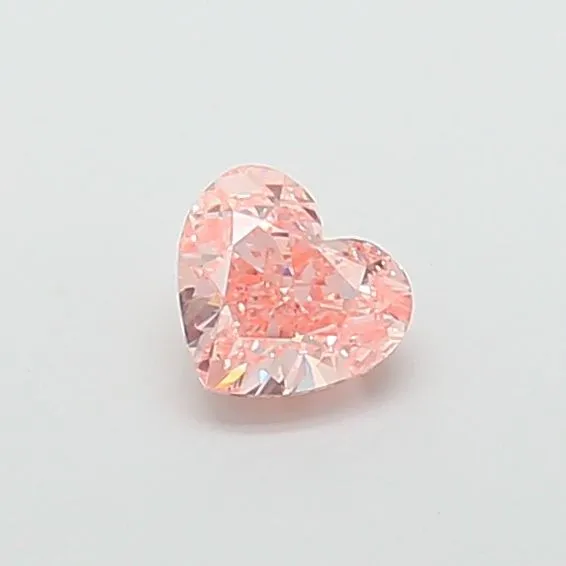 1.03ct HEART Fancy Intense Pink VS1 Coloured Lab diamond