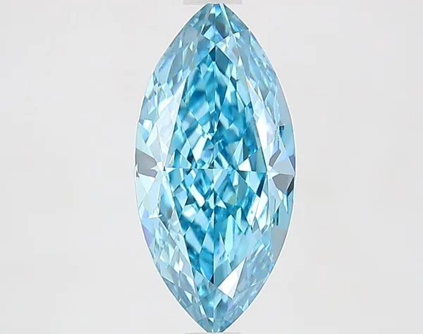 2.01ct MARQUISE Fancy Vivid Blue VVS2 Coloured Lab diamond