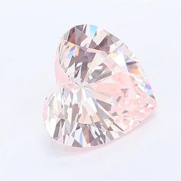 1.02ct HEART Fancy Pink VS1 Coloured Lab diamond